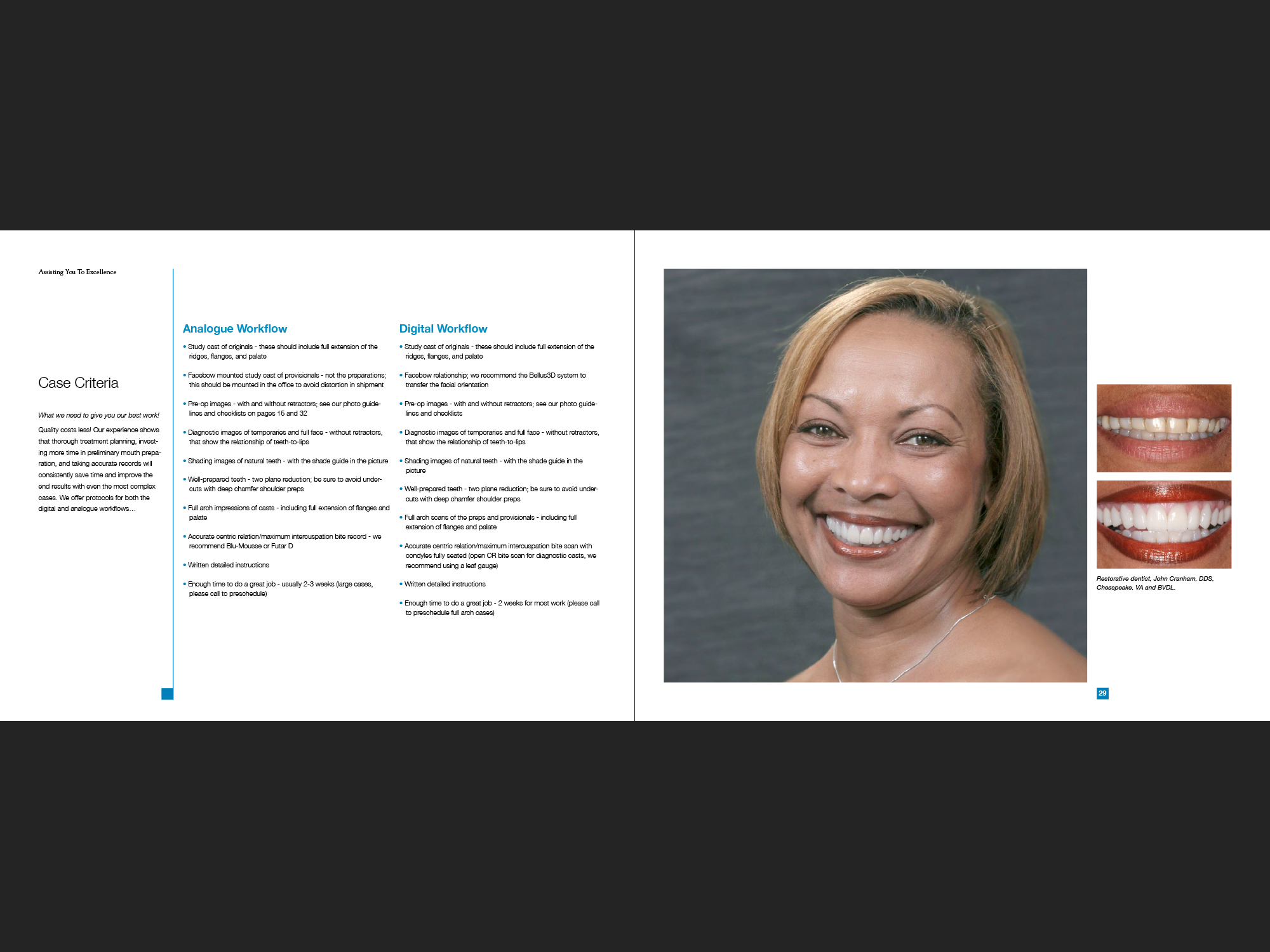 Bay View Dental Lab portfolio, page 30-31.