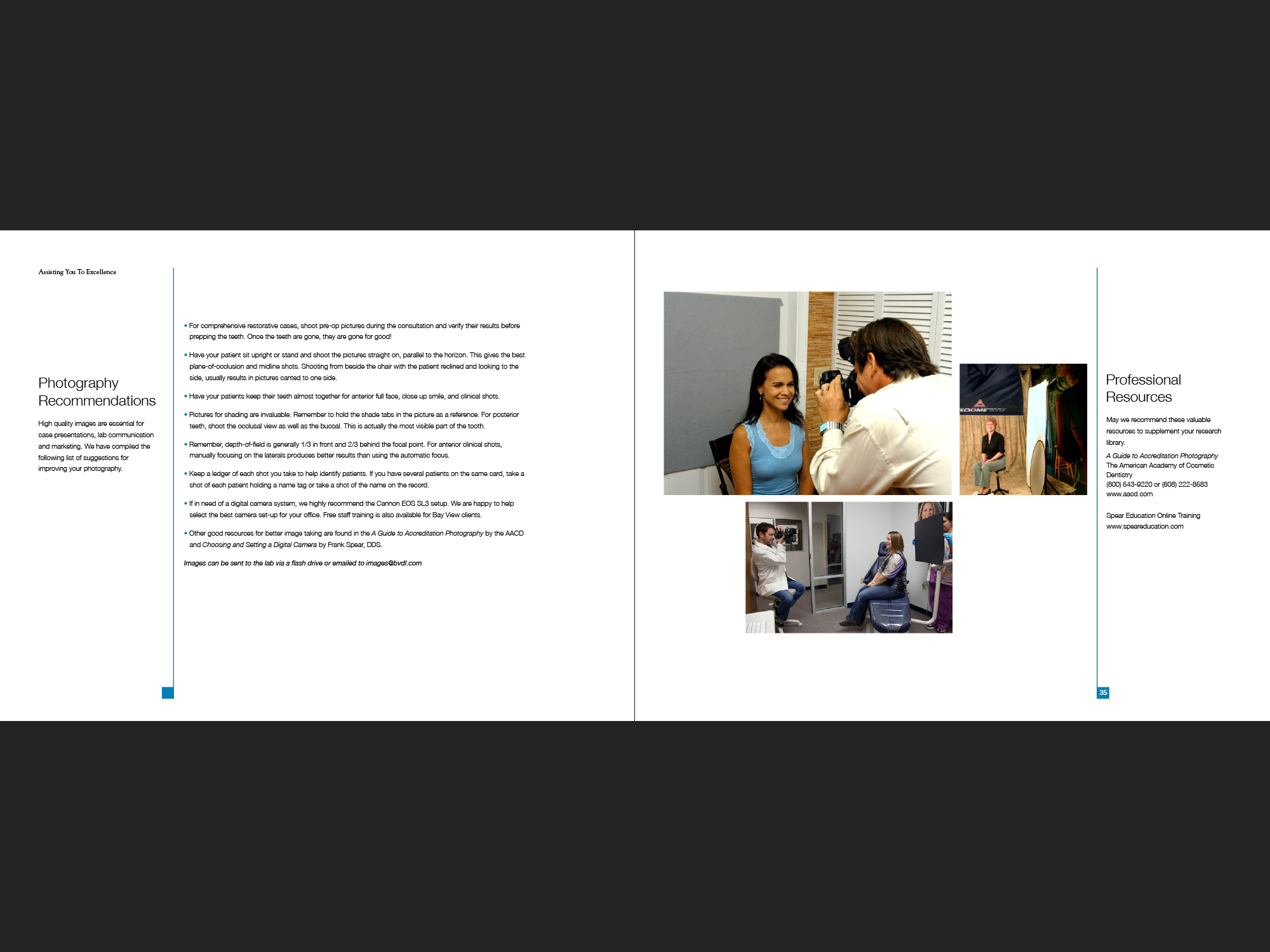 Bay View Dental Lab portfolio, page 36-37.