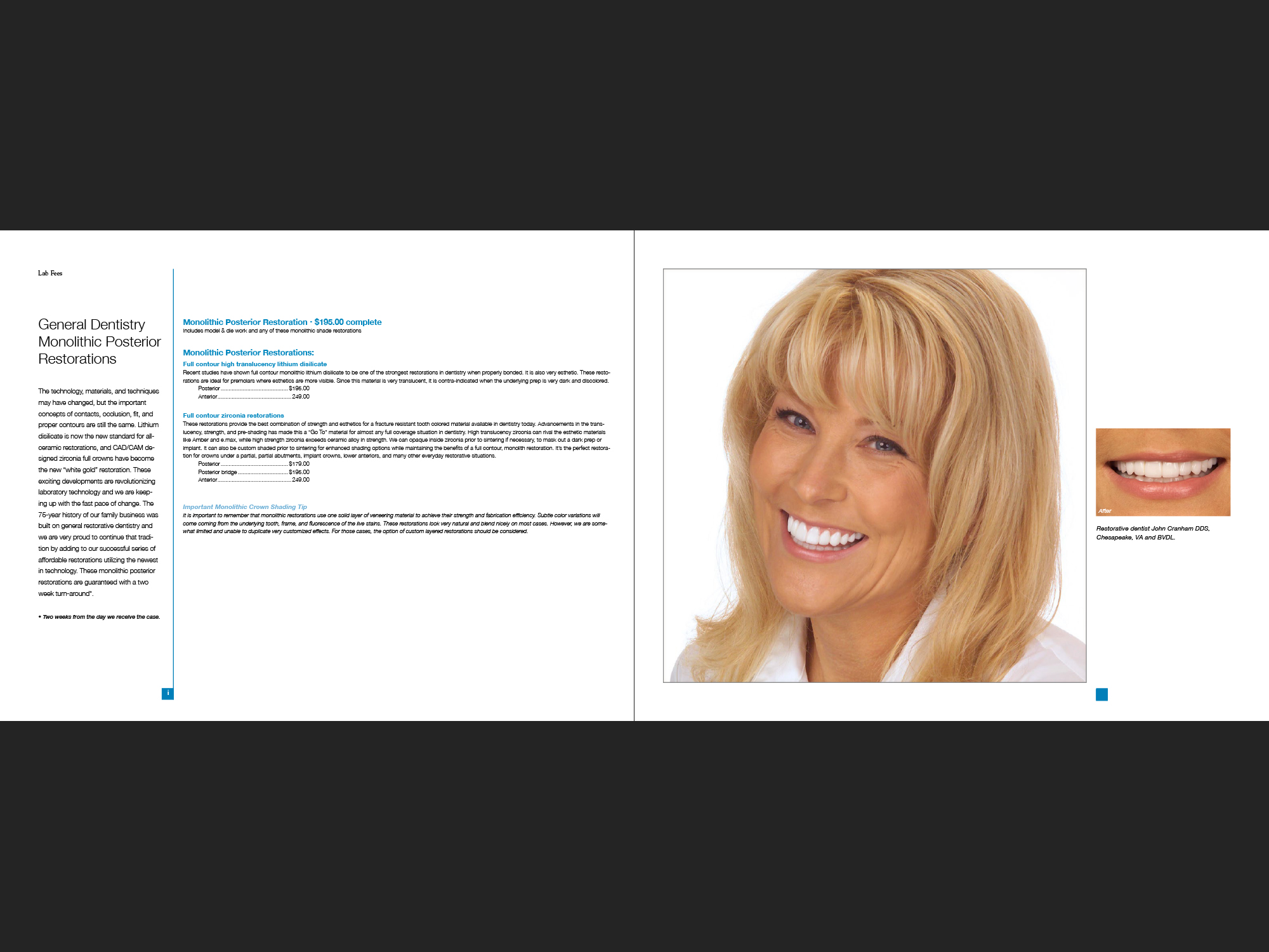 Bay View Dental Lab portfolio, page 40-41.