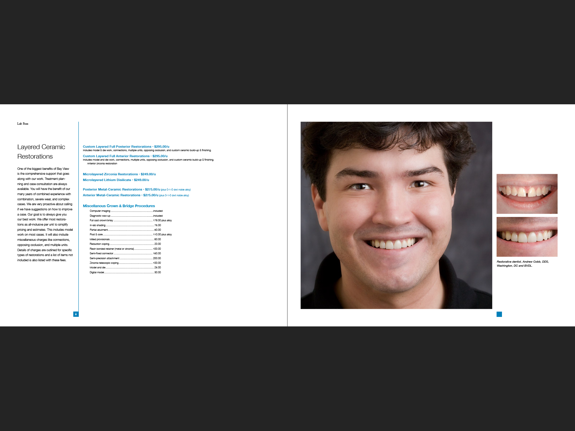 Bay View Dental Lab portfolio, page 42-43.