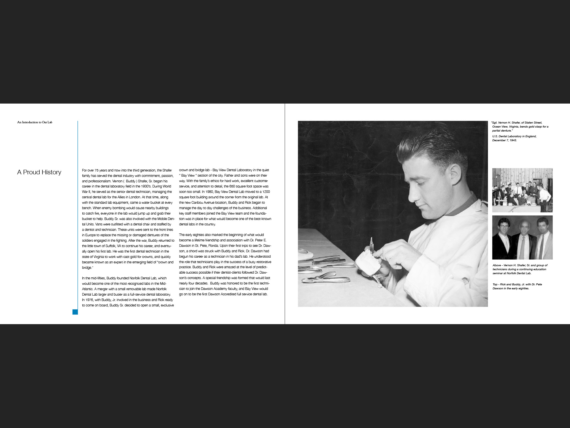 Bay View Dental Lab portfolio, page 4-5.