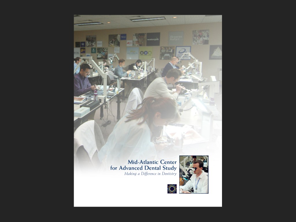 MACADS portfolio cover; printed in-house and wire bound.