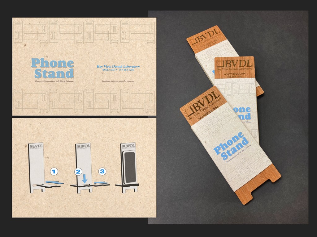 Conference Give-Away || Phone Stand Sleeve with assembly directions